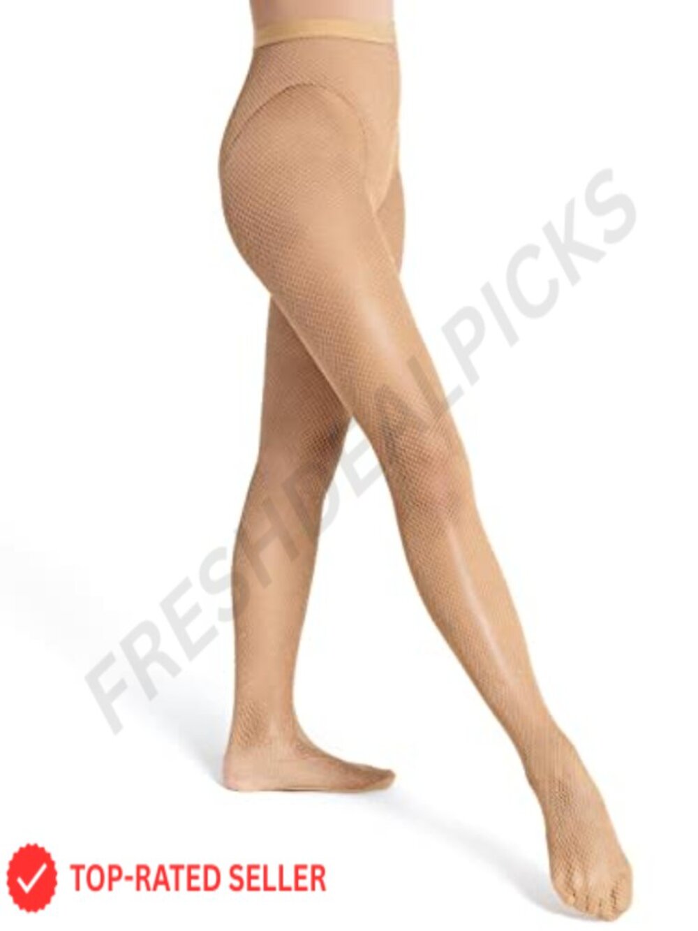 Seamless Fishnet Tights High Rise Nylon Stretch Dance